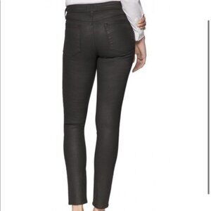 NYDJ Skinny Black Shiny Denim Jeans Sz 14- shipping incl